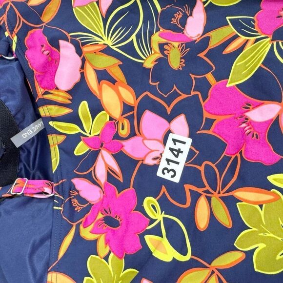 Lands End Tankini Womens Size 10 Deep Sea Jungle Floral Underwire Swim New - Picture 9 of 9